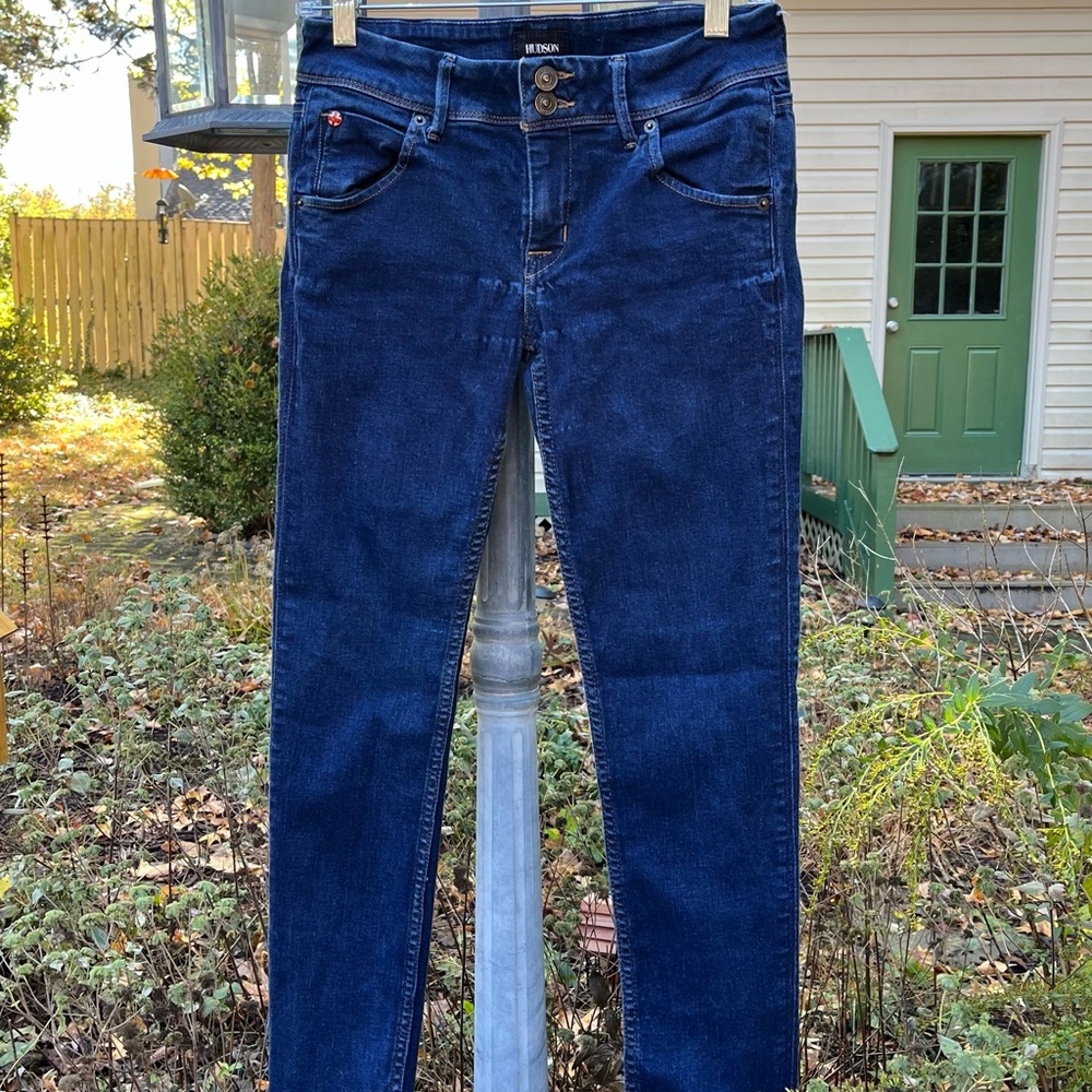 Hudson Collin Skinny blue jeans, dark wash